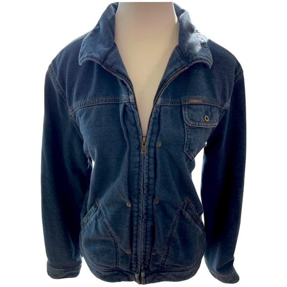 Lauren Ralph Lauren Dry Goods Supply Co Washed Knit Cropped Jacket Women’s L - Picture 1 of 12
